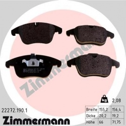 stabdžių trinkelių rinkinys, diskinis stabdys
                                ZIMMERMANN                                22