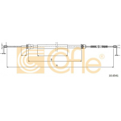 trosas, stovėjimo stabdys
                                COFLE                                                10.6541, Nenu
