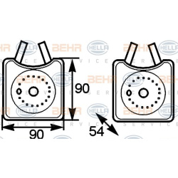 Aušintuvas tepalo
                                HELLA                                                8MO376778031, Nenurod