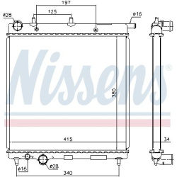 Aušinimo radiatorius
                                NISSENS                                                61279, NISSENS, 