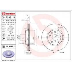 stabdžių diskas (1vnt) PRIME LINE - UV Coated
                                BREMBO                                       