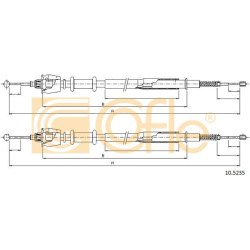 trosas, stovėjimo stabdys
                                COFLE                                                10.5235, Nenu