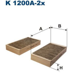 filtras, salono oras
                                FILTRON                                                K1200A-2X, Nenuro