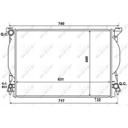 Aušinimo radiatorius
                                NRF                                                53957, NRF, 53957, a