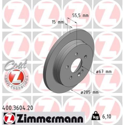 stabdžių diskas (1vnt) COAT Z
                                ZIMMERMANN                                400.3604.20, Nenuro