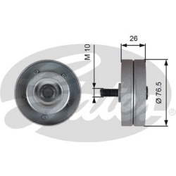 kreipiantysis skriemulys, V formos rumbuotas diržas DriveAlign™
                                GATES                     