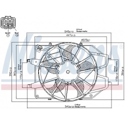 ventiliatorius, radiatoriaus
                                NISSENS                                                85217, NI