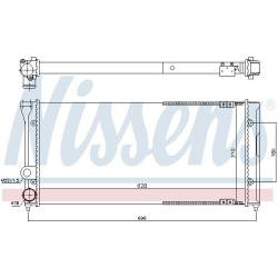Aušinimo radiatorius
                                NISSENS                                                65286, NISSENS, 