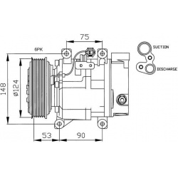kompresorius, oro kondicionierius EASY FIT
                                NRF                                               