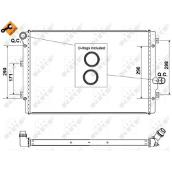 Aušinimo radiatorius
                                NRF                                                53425, NRF, 53425, a