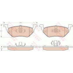 stabdžių trinkelių rinkinys, diskinis stabdys
                                TRW                                         