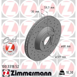 stabdžių diskas (1vnt) SPORT Z
                                ZIMMERMANN                                100.3318.52, Nenur