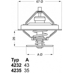 termostatas, aušinimo skystis
                                BorgWarner (Wahler)                                           