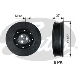 skriemulys, alkūninis velenas
                                GATES                                                TVD1060, 