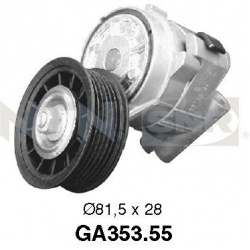 diržo įtempiklis, V formos rumbuotas diržas
                                SNR                                           