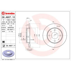 stabdžių diskas (1vnt) PRIME LINE - UV Coated
                                BREMBO                                       