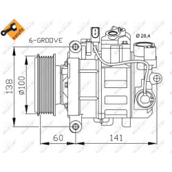 kompresorius, oro kondicionierius EASY FIT
                                NRF                                               