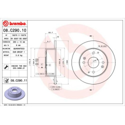 stabdžių diskas (1vnt) PRIME LINE - UV Coated
                                BREMBO                                       