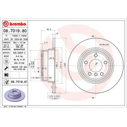 stabdžių diskas (1vnt) PRIME LINE - UV Coated
BREMBO