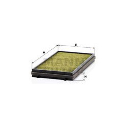 filtras, salono oras FreciousPlus
                                MANN-FILTER                                FP3124-2, MANN-F
