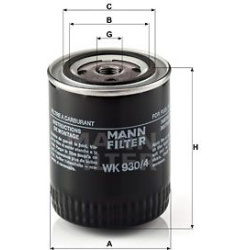 kuro filtras
                                MANN-FILTER                                                WK930/4, MANN-FILTER,