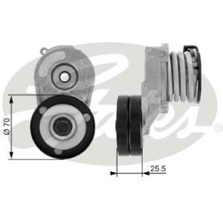 diržo įtempiklis, V formos rumbuotas diržas DriveAlign™
                                GATES                           