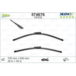 Valytuvai SILENCIO FLAT BLADE SET
                                VALEO                                                574676