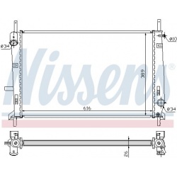 Aušinimo radiatorius
                                NISSENS                                                62056A, NISSENS,