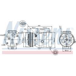 kompresorius, oro kondicionierius ** FIRST FIT **
                                NISSENS                                    