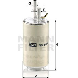 kuro filtras
                                MANN-FILTER                                                WK6004, MANN-FILTER, 