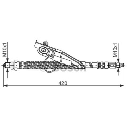 stabdžių žarnelė
                                BOSCH                                                1987476817, BOSCH, 