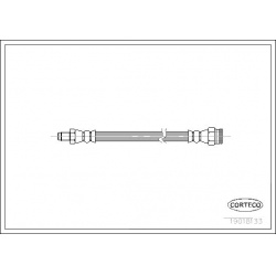 stabdžių žarnelė
                                CORTECO                                                19018133, CORTECO