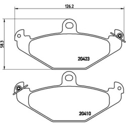 stabdžių trinkelių rinkinys, diskinis stabdys PRIME LINE
                                BREMBO                           