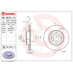 stabdžių diskas (1vnt) PRIME LINE - UV Coated
                                BREMBO                                       