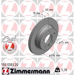 stabdžių diskas (1vnt) COAT Z
                                ZIMMERMANN                                                150