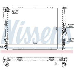 Aušinimo radiatorius
                                NISSENS                                                60786A, NISSENS,