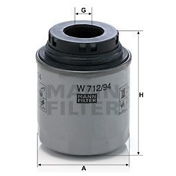 Filtras tepalo
                                MANN-FILTER                                                W712/94, MANN-FILTE