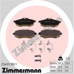 stabdžių trinkelių rinkinys, diskinis stabdys
                                ZIMMERMANN                                  