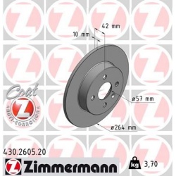 stabdžių diskas (1vnt) COAT Z
                                ZIMMERMANN                                430.2605.20, Nenuro