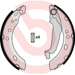 stabdžių trinkelių komplektas ESSENTIAL LINE
                                BREMBO                                       