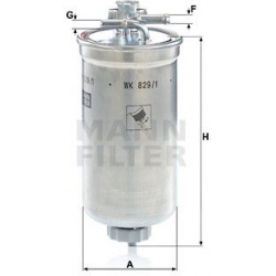 kuro filtras
                                MANN-FILTER                                                WK829/1X, MANN-FILTER