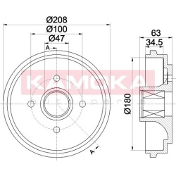 stabdžių būgnas
                                KAMOKA                                                104046, KAMOKA, 1040