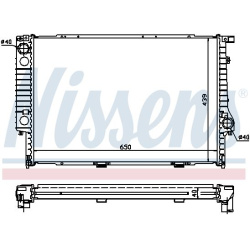 Aušinimo radiatorius
NISSENS 60747A, NISSENS,