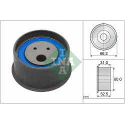 įtempiklio skriemulys, paskirstymo diržas
                                INA                                              