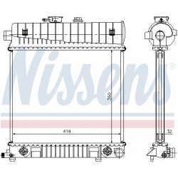 Aušinimo radiatorius
                                NISSENS                                                62708A, NISSENS,