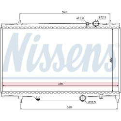 Aušinimo radiatorius
NISSENS 61297, NISSENS,