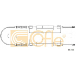 trosas, stovėjimo stabdys
                                COFLE                                                10.4731, Nenu