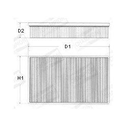 oro filtras
                                CHAMPION                                U584/606, CHAMPION, U584/606, auto detal�