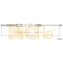 trosas, stovėjimo stabdys
                                COFLE                                10.7517, Nenurodytas gamintoj