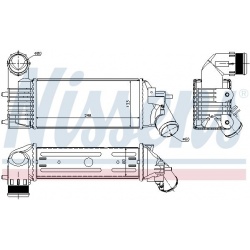 tarpinis suslėgto oro aušintuvas, kompresorius ** FIRST FIT **
                                NISSENS                     
